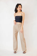 Rodeo Wide Legged Jeans in Khaki