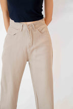 Rodeo Wide Legged Jeans in Khaki