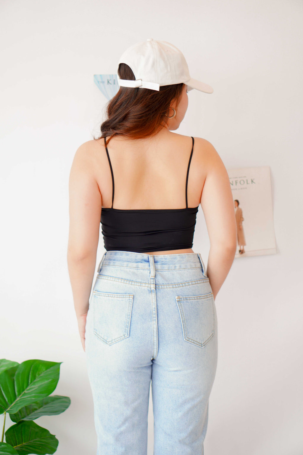 Myla Padded Camisole Top in Black
