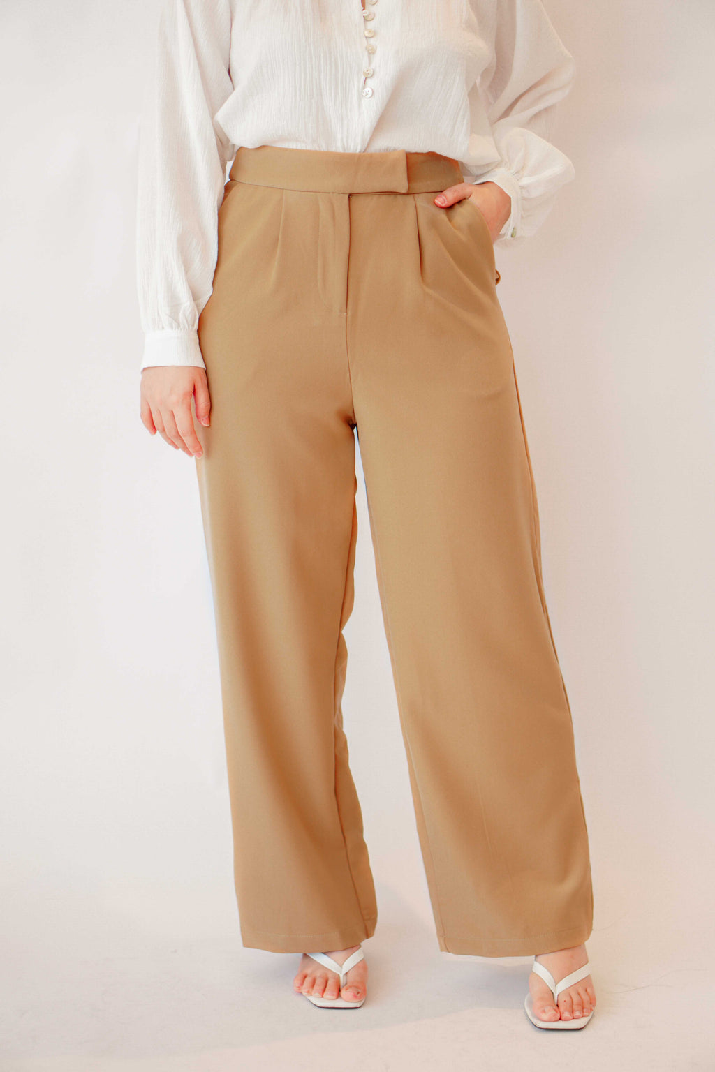 Everyday Pants by Bash in Khaki