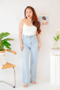 Mila High Waisted Jeans in Light Blue