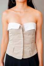 Porter Tube Top in Beige