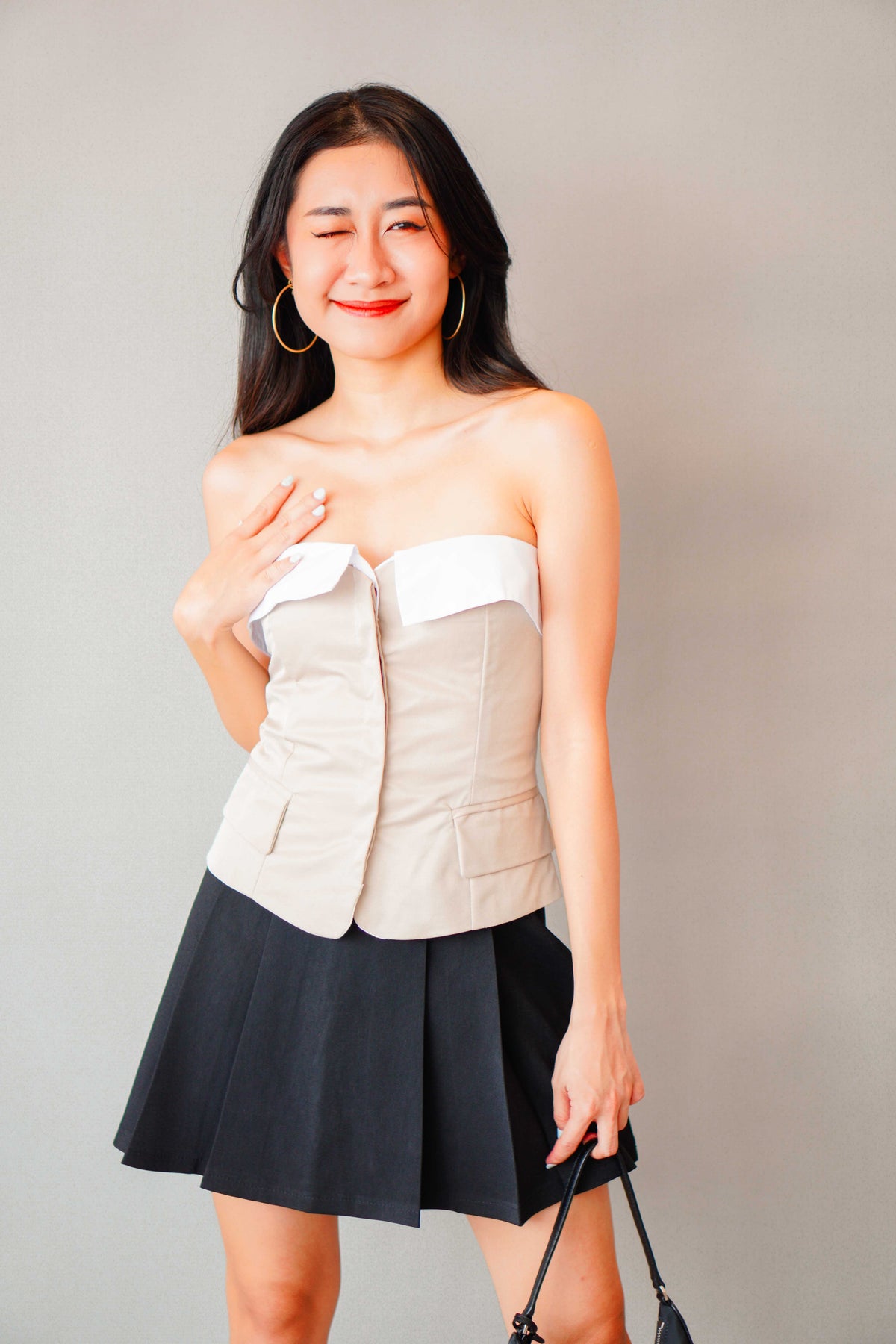 Porter Tube Top in Beige