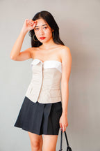 Porter Tube Top in Beige