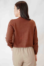 The Cozy Way Cardigan in Brown