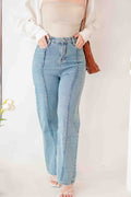 Frendy Lined Jeans in Blue