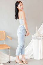 Myla Padded Camisole Top in Blue