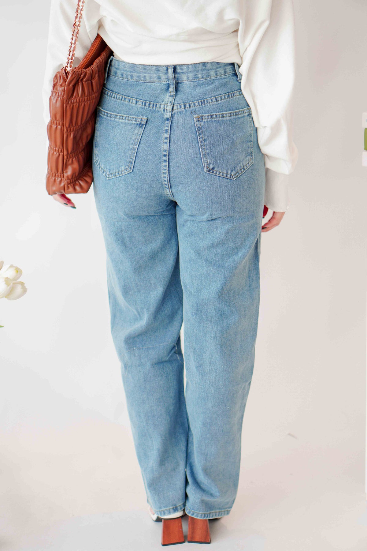 Frendy Lined Jeans in Blue