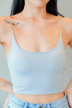 Myla Padded Camisole Top in Blue