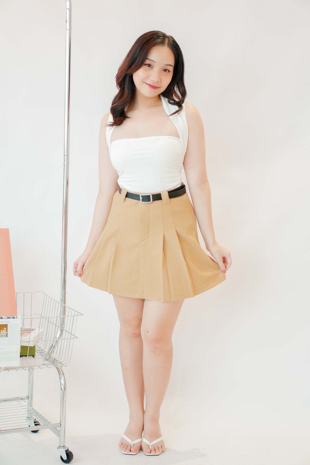 Sloane Pleated Mini Skirt