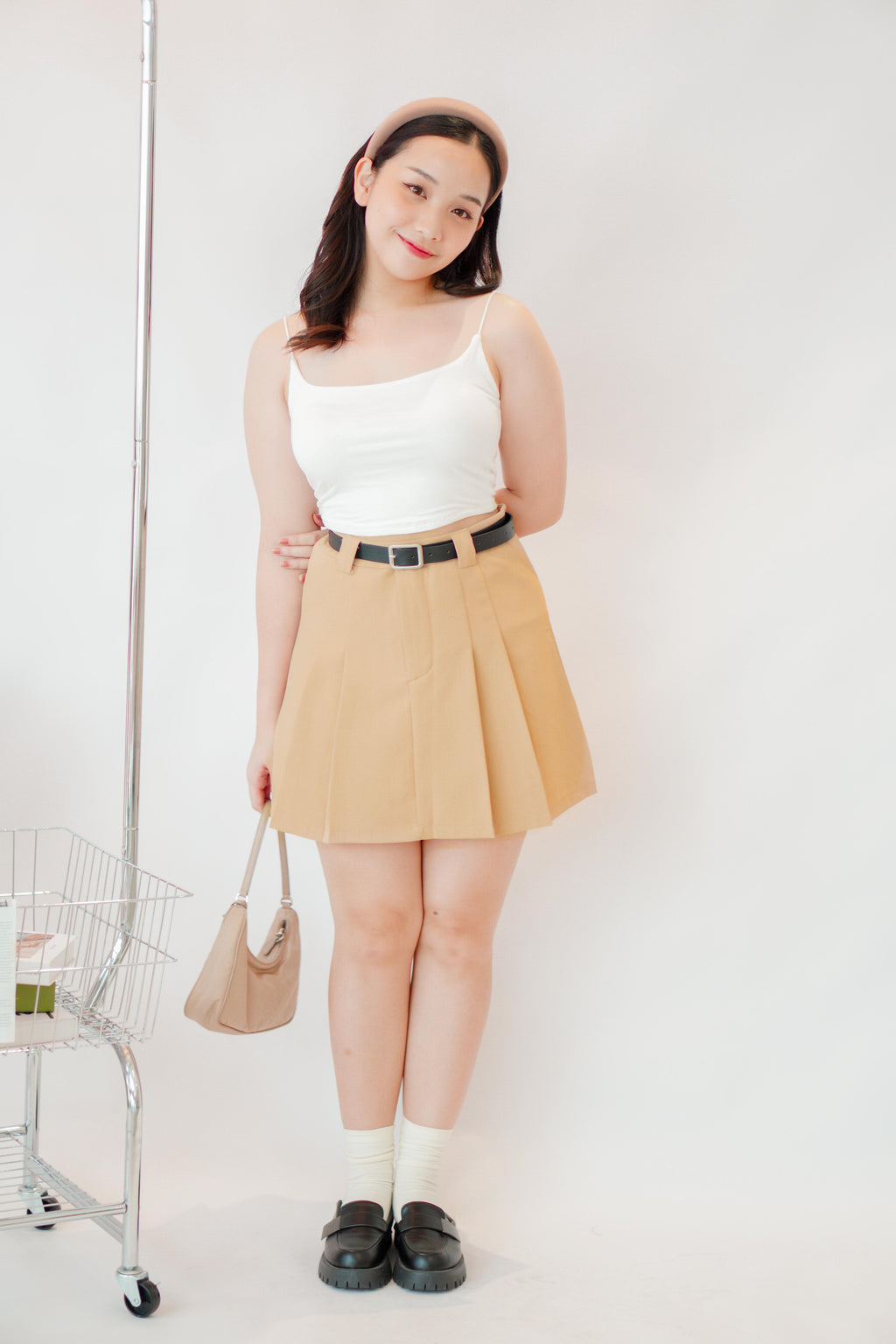Sloane Pleated Mini Skirt