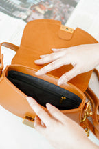 Quin 2-Way Saddle Bag in Brown