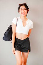 Khizza Mini Skirt in Black