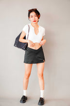 Khizza Mini Skirt in Black
