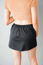 Khizza Mini Skirt in Black