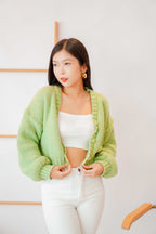 (BACKORDER) Stay with Me Knit Cardigan in Green