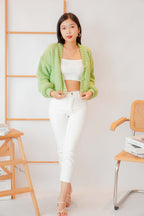 (BACKORDER) Stay with Me Knit Cardigan in Green