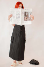 Cleo Maxi Skirt in Black