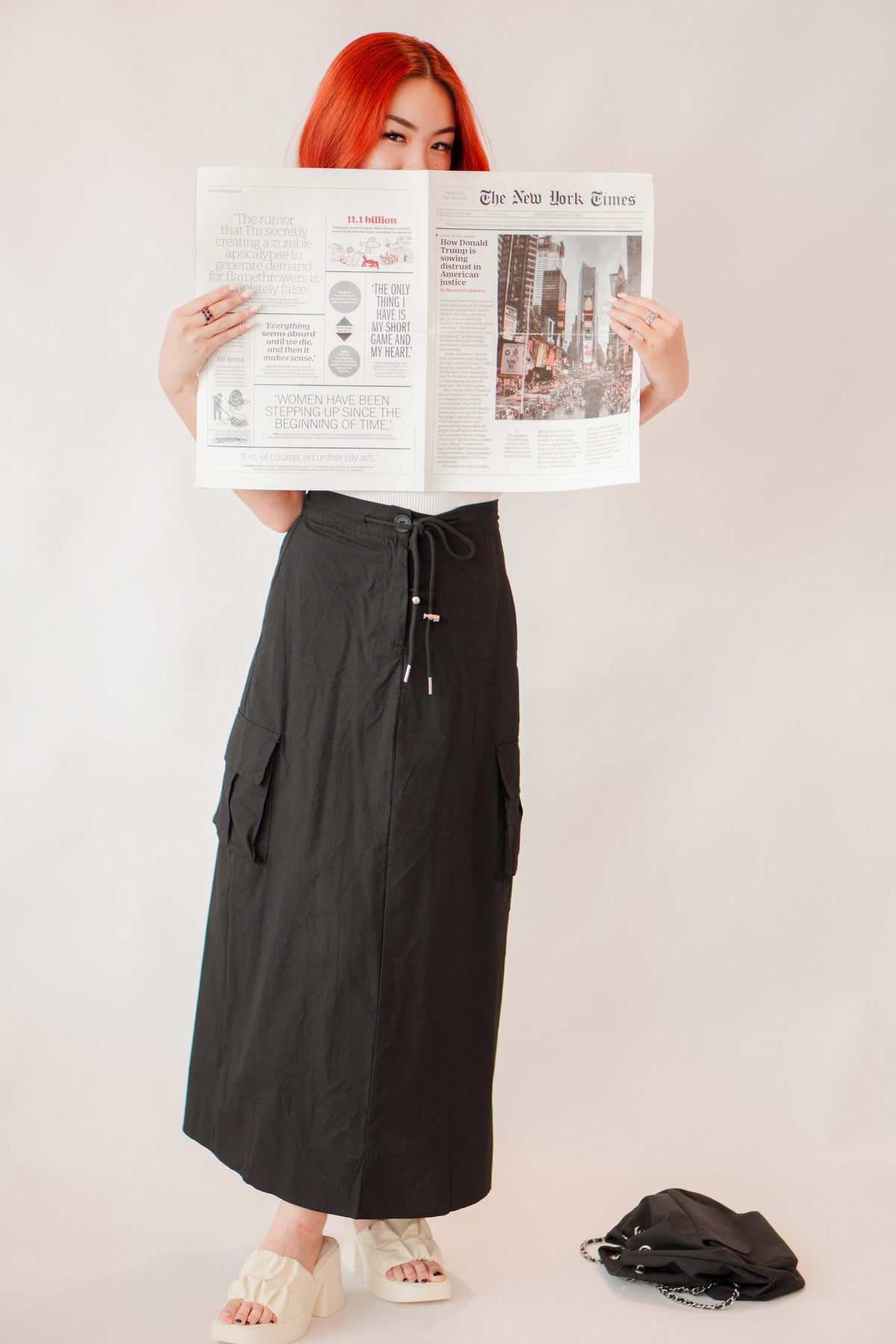 Cleo Maxi Skirt in Black
