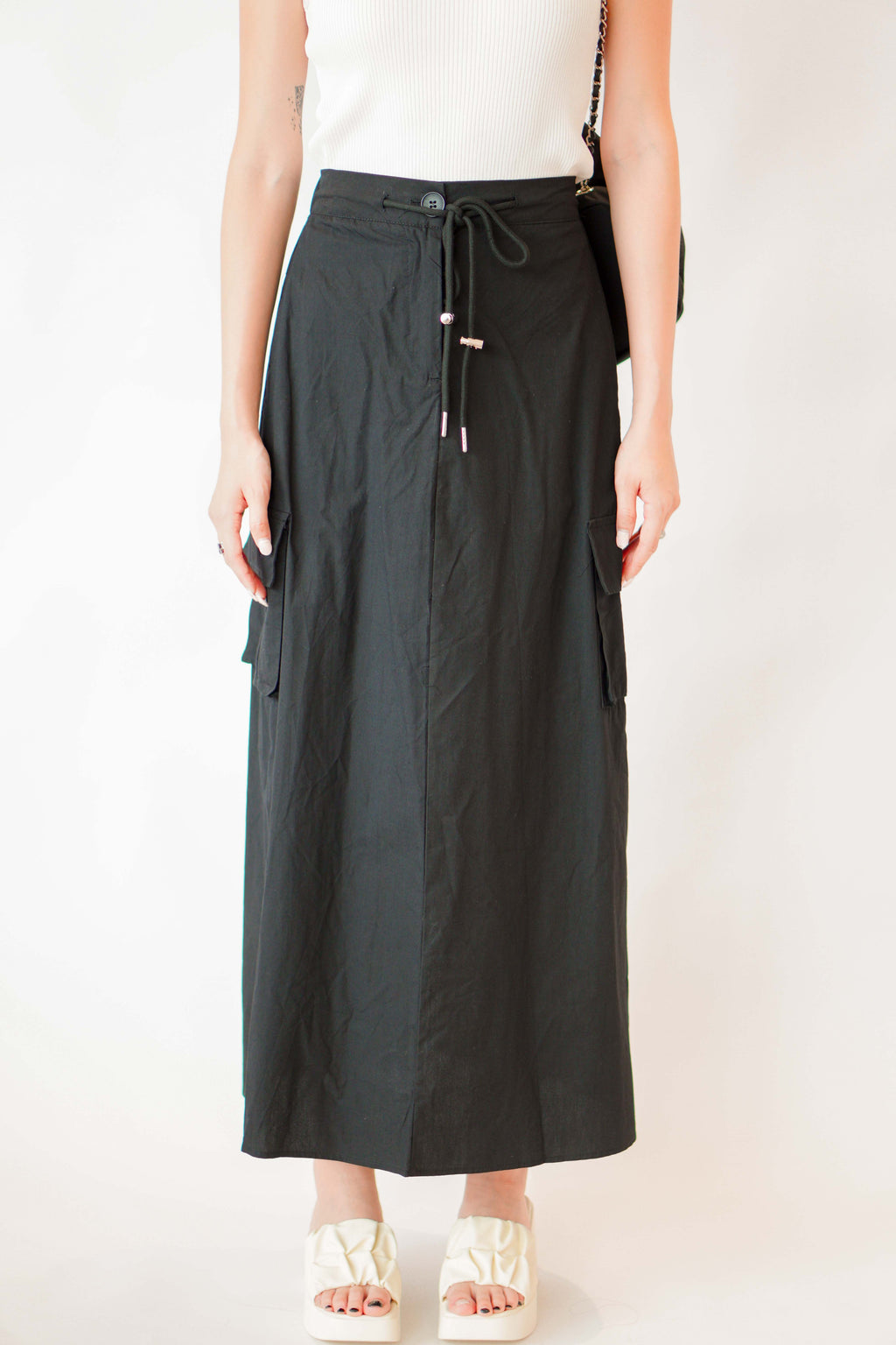 Cleo Maxi Skirt in Black