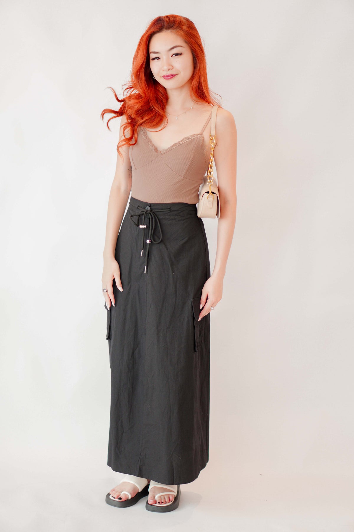 Cleo Maxi Skirt in Black