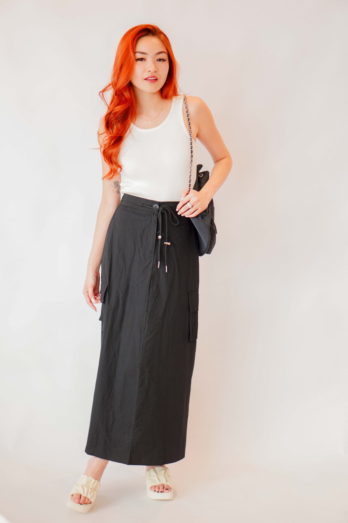 Cleo Maxi Skirt in Black
