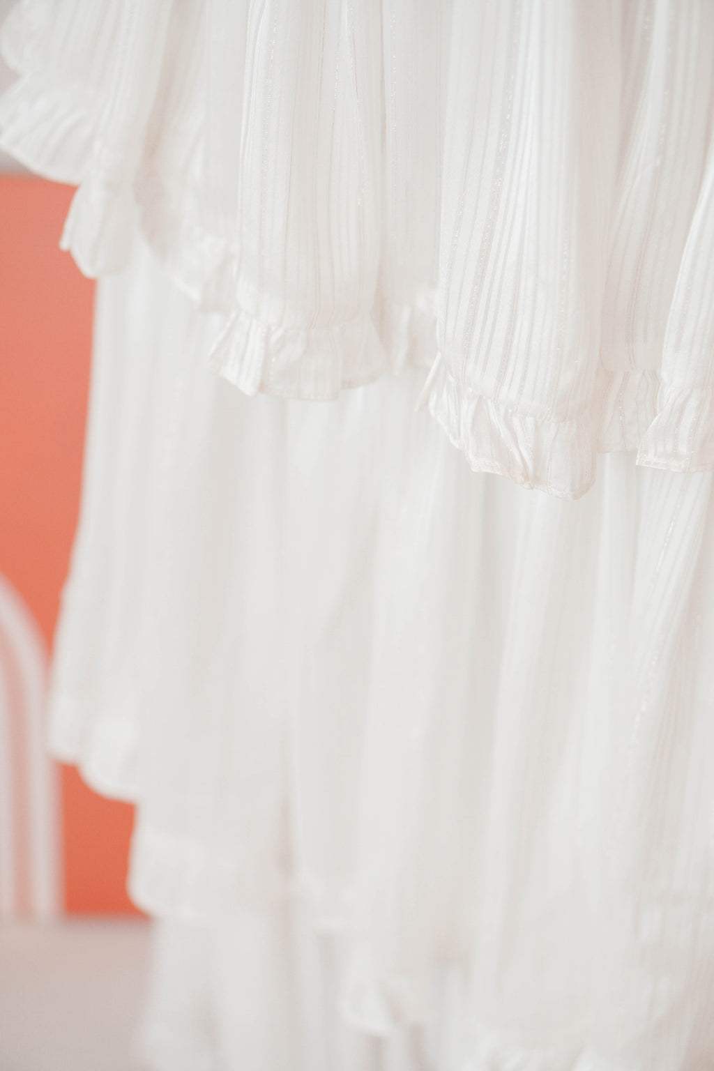 (Premium) Savara Layered Maxi Dress in White