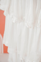 (Premium) Savara Layered Maxi Dress in White