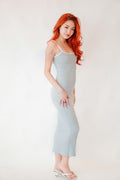 Zulu Cami Maxi Bodycon Dress in Grey