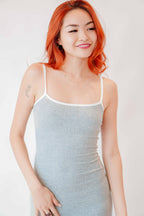 Zulu Cami Maxi Bodycon Dress in Grey