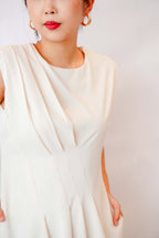 Brunita Midi Dress in Cream