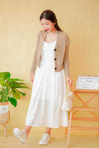 White Darling Lace Maxi Flowy Dress in White