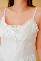 White Darling Lace Maxi Flowy Dress in White