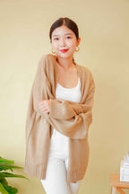 (BACKORDER) White Cloud Cardigan in Khaki