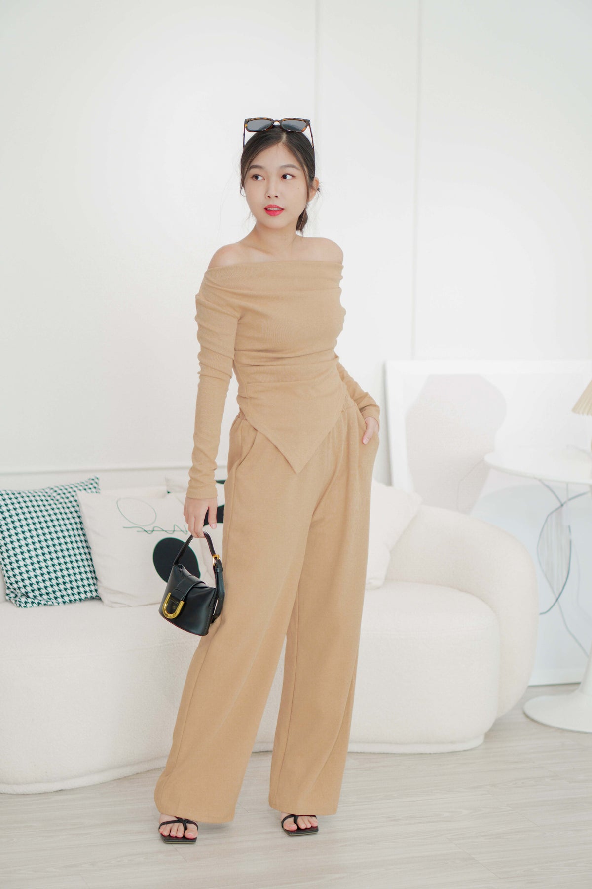 Coora Loose Sweatpants in Khaki