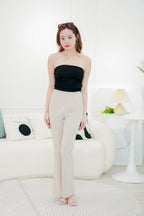 Dayara Ruched Tube Top in Black