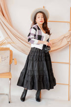 Days Like Sunday Layered Skirt in Black