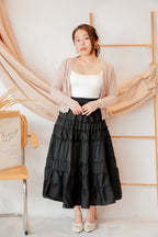 Days Like Sunday Layered Skirt in Black