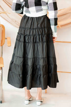 Days Like Sunday Layered Skirt in Black