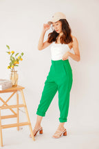 Delphine Pants in Green