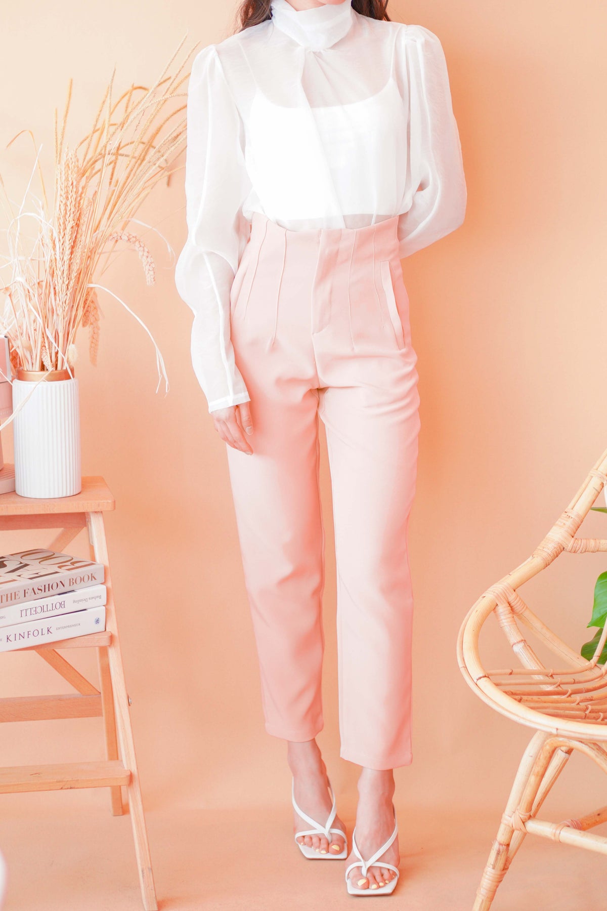 Delphine Pants in Peach