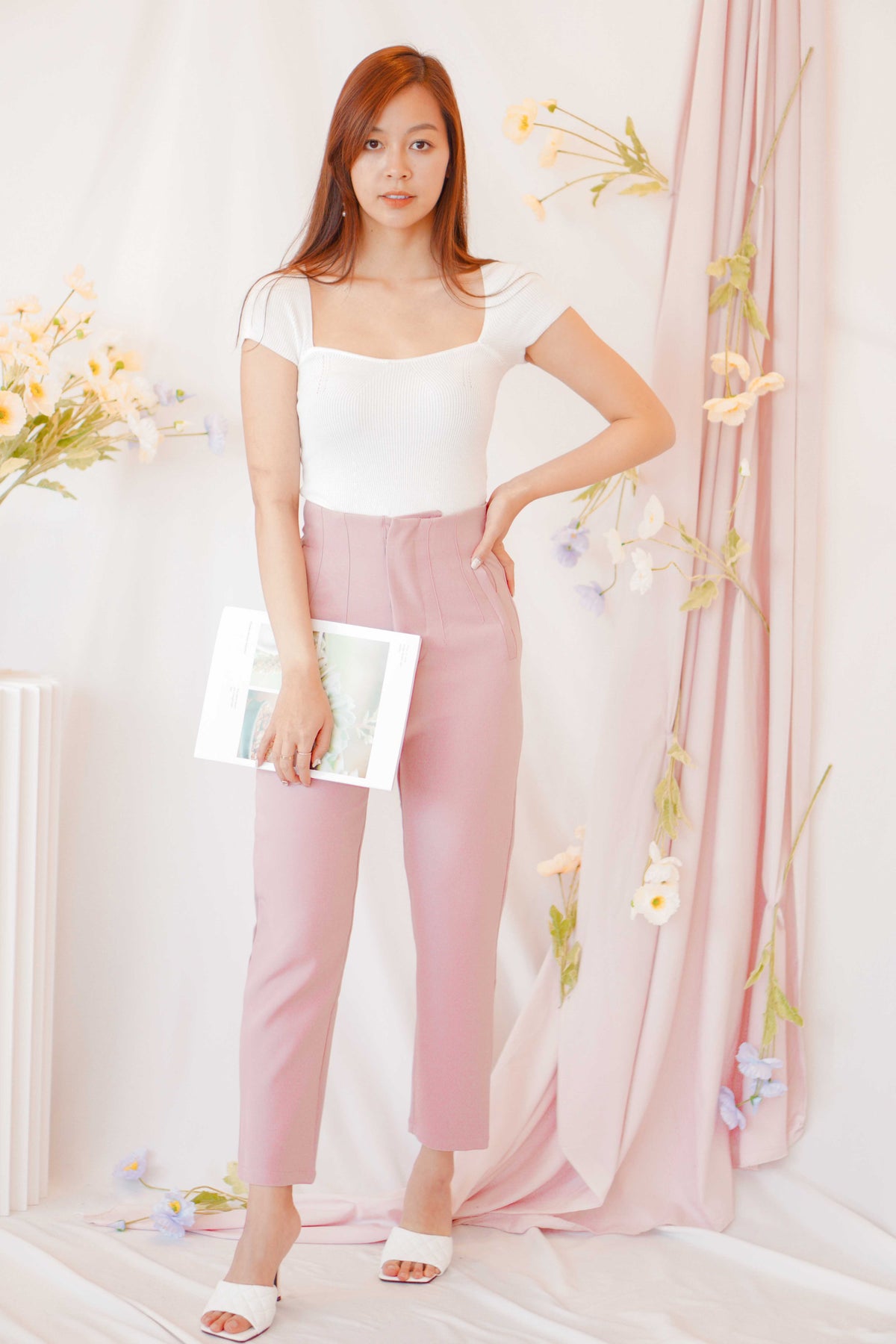 Delphine Pants in Pink