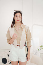 Knit Throwover in Cream