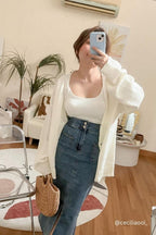 (BACKORDER) White Cloud Cardigan in Cream
