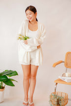 (BACKORDER) White Cloud Cardigan in Cream