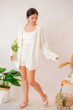 (BACKORDER) White Cloud Cardigan in Cream