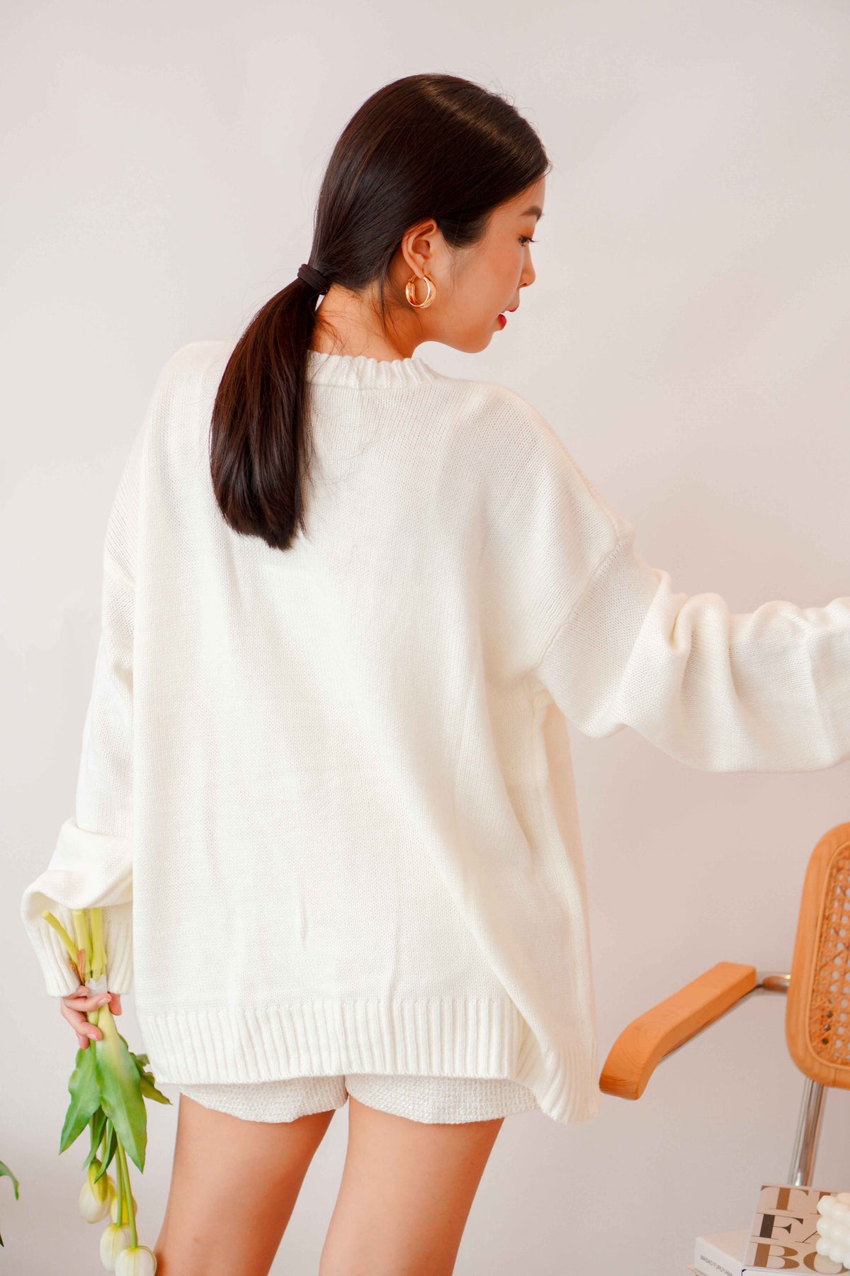 (BACKORDER) White Cloud Cardigan in Cream