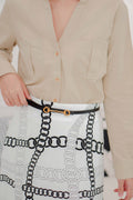 Thin Buckle Belt in Black