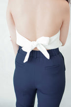 Houston Cropped Pants in Dark Blue