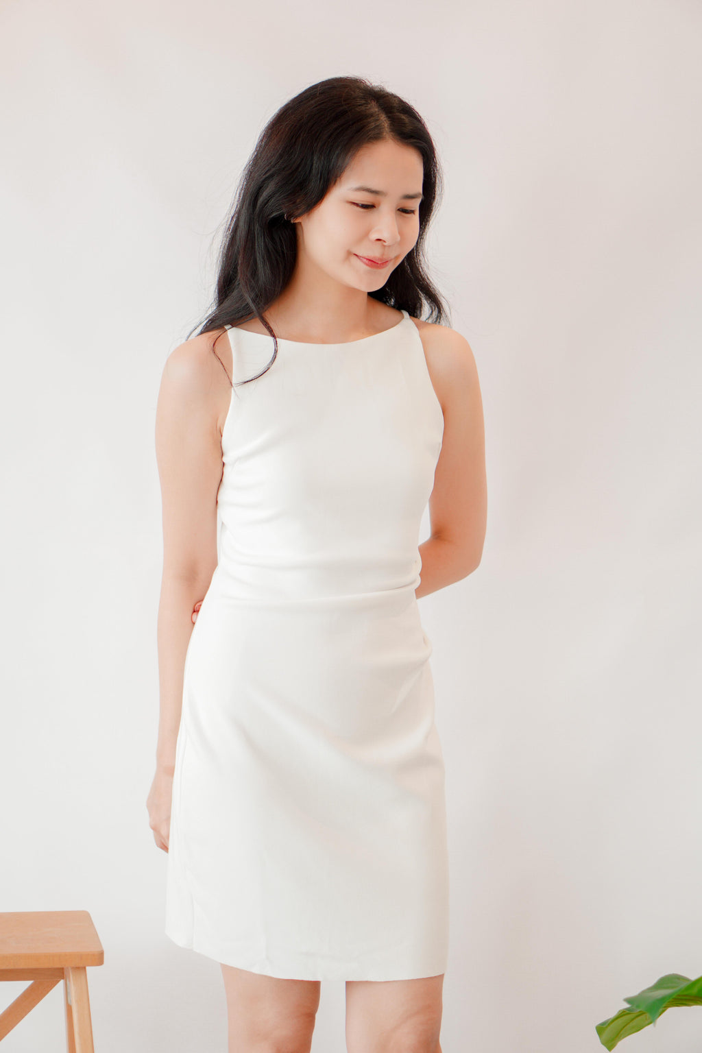 Zeron Bodycon Dress in White